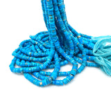 Arizona Turquoise Gemstone Beads, Turquoise Heishi Beads, Jewelry Supplies for Jewelry Making, Wholesale Beads, Bulk Beads, 13” Strand
