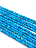 Arizona Turquoise Gemstone Beads, Turquoise Heishi Beads, Jewelry Supplies for Jewelry Making, Wholesale Beads, Bulk Beads, 13” Strand