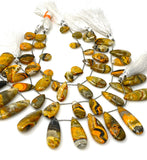 Natural Bumble Bee Jasper Beads, Jasper Gemstone Beads, Bulk Wholesale Beads, Jewelry Supplies, 7.75” Strand
