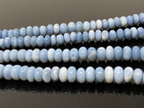 Blue Opal Beads, Gemstone Beads, Peruvian Opal Beads, 7.5mm- 8.5mm, 14” Strand