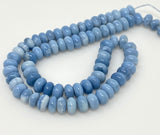 Blue Opal Beads, Gemstone Beads, Peruvian Opal Beads, 7.5mm- 8.5mm, 14” Strand