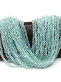 Aquamarine Beads, Gemstone Beads, Wholesale Beads, Jewelry Supplies for Jewelry Making, Wholesale Beads, Bulk Beads, 3.5-4.5mm, 12.5" Strand
