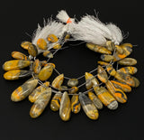 Natural Bumble Bee Jasper Beads, Jasper Gemstone Beads, Bulk Wholesale Beads, Jewelry Supplies, 7.75” Strand
