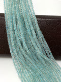Aquamarine Beads, Gemstone Beads, Wholesale Beads, Jewelry Supplies for Jewelry Making, Wholesale Beads, Bulk Beads, 3.5-4.5mm, 12.5" Strand