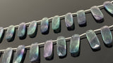 Natural Fluorite Bar Beads, Gemstone Beads, Jewelry Supplies, Wholesale Bulk Beads, 14x10mm - 23x9mm - 25x10mm , 8” Strand