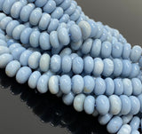 Blue Opal Beads, Gemstone Beads, Peruvian Opal Beads, 8mm - 11mm, 16” Strand