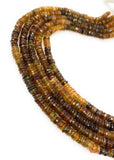 Natural Petro Tourmaline Gemstone Beads, Tourmaline Heishi Beads, Wholesale Bulk Beads, AAA Quality, 5mm - 5.5mm , 13" Strand