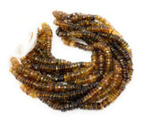 Natural Petro Tourmaline Gemstone Beads, Tourmaline Heishi Beads, Wholesale Bulk Beads, AAA Quality, 5mm - 5.5mm , 13" Strand