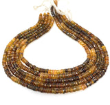 Natural Petro Tourmaline Gemstone Beads, Tourmaline Heishi Beads, Wholesale Bulk Beads, AAA Quality, 5mm - 5.5mm , 13" Strand