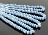 Blue Opal Beads, Gemstone Beads, Peruvian Opal Beads, 8mm - 11mm, 16” Strand