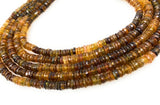 Natural Petro Tourmaline Gemstone Beads, Tourmaline Heishi Beads, Wholesale Bulk Beads, AAA Quality, 5mm - 5.5mm , 13" Strand
