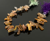 Natural Peach and Chocolate Moonstone Beads, Rough Polished Gemstone Beads, Jewelry Supplies , Wholesale Beads, 10- 20mm, 8" Strand