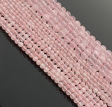 15” Rose Quartz Gemston Beads, Jewelry Supplies for Jewelry Making, Wholesale Supplies, Bulk Beads, AAA Quality