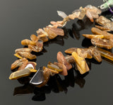 Natural Peach and Chocolate Moonstone Beads, Rough Polished Gemstone Beads, Jewelry Supplies , Wholesale Beads, 10- 20mm, 8" Strand
