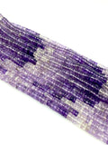 16” Amethyst Heishi Beads, Natural Gemstone Disc Beads, Wholesale Beads, Shaded Amethyst Beads, 5mm - 6mm