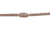 CZ Micro Pave Rose Gold Chain Bracelet, Rose Gold Jewelry, Anniversary Gifts for Her