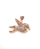 Rose Gold Horse Pendant , Pave Findings, Pegasus Charm, DIY Jewelry, Jewelry Making, Jewelry Supplies, Horse Pendant, Good Luck Charm, Horse