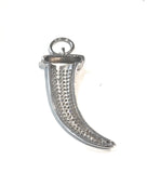 Ox Horn Charm, Horn Charm, Jewelry Supplies, Jewelry Making, Bulk Charms, CZ Micro Pave Ox Horn Charm, DIY Jewelry, Pave Charms, Ox Horn