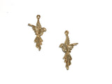 Gold Bird Charm, Silver Bird Charms, Large Charms, Jewelry Findings, DIY Jewelry, Gold Charms, Bird Charms, Animal Charms, 1 Pair ( 2 Pcs)