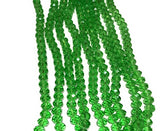 Rondelle Beads, Crystal Beads, Glass Beads, Faceted Glass Beads, Green Glass Beads, Green Beads, Jewelry Supplies, Beading Supplies, 8X6mm