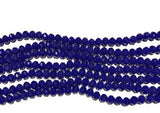 Faceted Glass Beads, Blue Beads , Glass Beads, Rondelle Beads, 8mm Beads , Beads for Jewelry Making, Beading Supplies, Opaque Beads , 72 Pcs