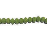 Glass Beads, Rondelle Beads, 8mm Beads, Faceted Glass Beads, Green Beads, Jewelry Supplies, Beading Supplies, Jewelry Making, Opaque Beads