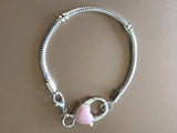European Bracelet, Snake Chain Bracelet, Heart Bracelet, Pink Heart Bracelet, Diy Bracelet, Bracelet Findings, Bracelet Making, Heart Clasp