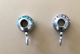 European Bails, Antique Silver Bails, Silver Bails, Charm Holder, Pendant Bail, European Bead, Jewelry Bails, Jewelry Making, Diy Jewelry
