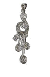 Large Pendants, Silver Pendants, CZ Pendants, Jewelry Making, Jewelry Supplies, Jewelry Findings, DIY Jewelry, Necklace Findings, Rhinestone
