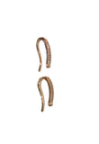 Wholesale Rose Gold Ear Wires, Silver Plated CZ Ear Wires, CZ Micro Pave Ear Wires, Jewelry Findings for Diy Jewelry Making, 1 Pair