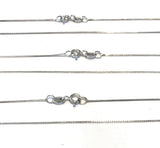 Silver Chain, Sterling Silver Chain, Necklace Chain, Silver Box Chain, Box Chain 1.2 mm, Silver Chain Bulk, Jewelry Findings, Jewelry Making
