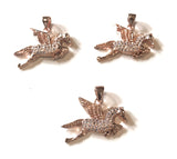 Rose Gold Horse Pendant , Pave Findings, Pegasus Charm, DIY Jewelry, Jewelry Making, Jewelry Supplies, Horse Pendant, Good Luck Charm, Horse