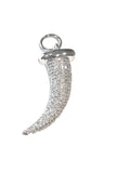Ox Horn Charm, Horn Charm, Jewelry Supplies, Jewelry Making, Bulk Charms, CZ Micro Pave Ox Horn Charm, DIY Jewelry, Pave Charms, Ox Horn