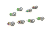 Jewelry Charms, Bracelet Charms, Pearl Charm, Bead Charms, Jewelry Making, Pearl Beads, Jewelry Findings, Crystal Charms, Bulk Charms, 2 Pcs