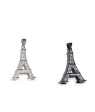 CZ Micro Pave Eiffel Tower Pendant, Jewelry Findings, Jewelry Supplies for DIY Jewelry Making, Wholesale Bulk Pendants