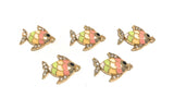 Fish Charms, Beach Charms, Ocean Charms, Bulk Charms, Wholesale Charms, Bracelet Charm, Animal Charm, Jewelry Supplies, Earring Charms, 1 Pc