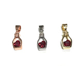 Heart Pendant, Bottle Pendant, Pave Pendants, Jewelry Supplies, Jewelry Making, CZ Pendants, Pave Pendants, CZ Micro Pave, DIY Jewelry, 1 Pc