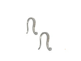 Pave Ear Wires, CZ Micro Pave Ear Wires, CZ Ear Wire, Earring Components, Silver Ear Wires, Jewelry Supplies, DIY Jewelry, Ear Wire -1 Pair
