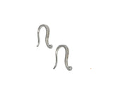 Pave Ear Wires, CZ Micro Pave Ear Wires, CZ Ear Wire, Earring Components, Silver Ear Wires, Jewelry Supplies, DIY Jewelry, Ear Wire -1 Pair