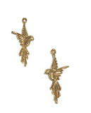 Gold Bird Charm, Silver Bird Charms, Large Charms, Jewelry Findings, DIY Jewelry, Gold Charms, Bird Charms, Animal Charms, 1 Pair ( 2 Pcs)