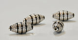 CZ Micro Pave Football Spacer Beads, Jewelry Supplies, Jewelry Findings for Jewelry Making