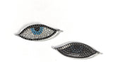 Horse Eye Connector, Horse Eye Link, Bracelet Connector, Jewelry Findings, Jewelry Supplies, Connector Links, CZ Links, CZ Micro Pave, DIY