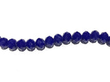 Faceted Glass Beads, Blue Beads , Glass Beads, Rondelle Beads, 8mm Beads , Beads for Jewelry Making, Beading Supplies, Opaque Beads , 72 Pcs