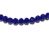 Faceted Glass Beads, Blue Beads , Glass Beads, Rondelle Beads, 8mm Beads , Beads for Jewelry Making, Beading Supplies, Opaque Beads , 72 Pcs