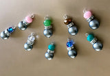 10 Pcs Mix Bead Charms, Bulk Crystal Charms, Cultured Pearl Charms, Jewelry Making, Bracelet Charms, Necklace Charms