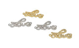 Love Connector, Pave Connector, CZ Micro Pave Connector, Bracelet Connector, Jewelry Findings, Jewelry Findings, Jewelry Supplies, CZ Links