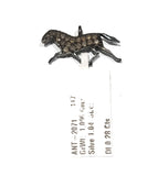 Horse Charm, Pave Diamond Charm, 925 Silver Animal Charms, DIY Jewelry Making, Jewelry Supplies