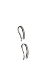Wholesale Rose Gold Ear Wires, Silver Plated CZ Ear Wires, CZ Micro Pave Ear Wires, Jewelry Findings for Diy Jewelry Making, 1 Pair