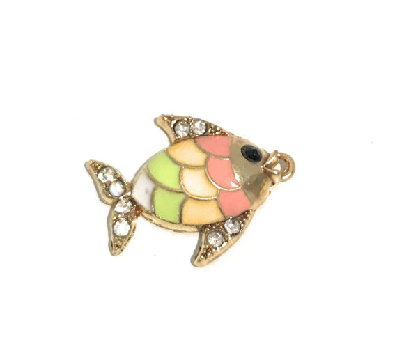 Fish Charms, Beach Charms, Ocean Charms, Bulk Charms, Wholesale Charms, Bracelet Charm, Animal Charm, Jewelry Supplies, Earring Charms, 1 Pc