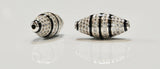 CZ Micro Pave Football Spacer Beads, Jewelry Supplies, Jewelry Findings for Jewelry Making